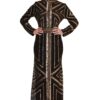 2342BLK 3 Kimmie Embellished High Neck Maxi Dress