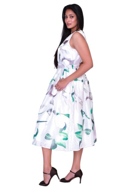 Lottie Floral Print Midi Dress