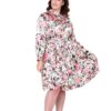 IMG 44940000 Isla Pink Floral Shirt Dress