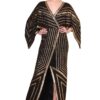 Cleopatra Batwing Sleeve Embellished Maxi Dress