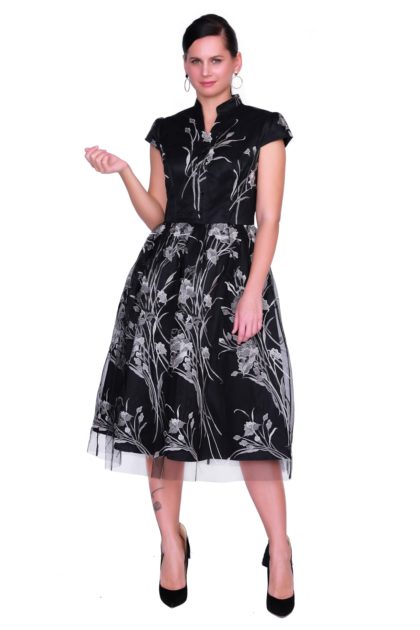 Keira Lace Floral Midi Dress