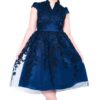 IMG 40810000 Kirsty Floral Collar Neck Midi Dress