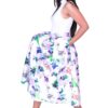 Tara Floral High Waisted Midi Skirt