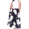Saskia Floral High Waist Midi Skirt