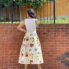Daisy Floral High Waist Midi Skirt