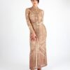 Khloe Embellished High Neck Maxi Dress