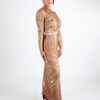 Khloe Embellished High Neck Maxi Dress