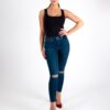 Damn Good Thing00315 Tara Ripped Skinny Jeans in Blue