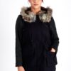 Damn Good Thing00336 Valerie Black Parka With Hood
