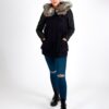 Damn Good Thing00355 Valerie Black Parka With Hood