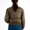 Damn Good Thing00442 Nicole Puffer cropped length Jacket in Khaki