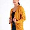 Damn Good Thing00463 1 scaled Millie Cheerful Mustard Yellow Knit Cardigan