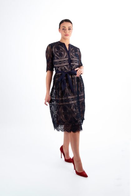 Audrey Lace Midi Dress